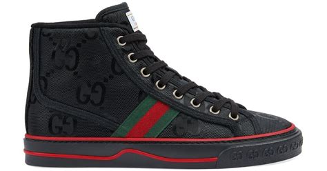 gucci high top sneakers ladies|gucci sneakers black and white.